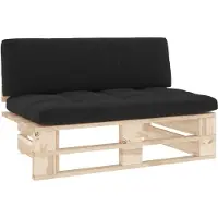 vidaXL Outdoor-Mittelsofa Paletten Imprägniertes Kiefernholz