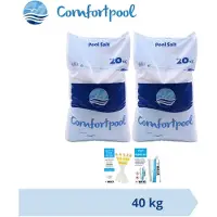 Comfortpool Sparpackung - Poolsalz - 40 kg (2 x 20) & WAYS Reparaturset und Teststreifen