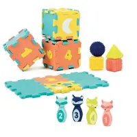 Ludi Spielmatte m. Zubehör - Multi - - One Size - Krabbeldecke