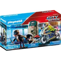 Playmobil City Action 70572 Polizei-Motorrad: Verfolgung des Geldräubers
