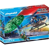 Playmobil 70569 Polizei-hubschrauber Fallschirm-verfolgungsjagd