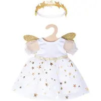 Heless baby-Puppenkleidung Engelskleid 35-45 cm weiß/gold 2-teilig