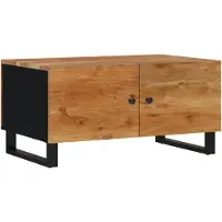 vidaXL Couchtisch 80x50x40 cm Massivholz Akazie & Holzwerkstoff