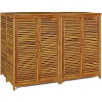 vidaXL Gartenbox 140x87x104 cm Massivholz Akazie