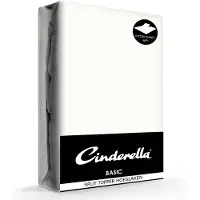 Cinderella Spannbettlaken mit geteiltem Topper Basic Ivory (Baumwolle)-200 x 200 cm