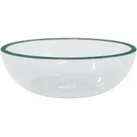 vidaXL Waschbecken Hartglas 35x12 cm Transparent