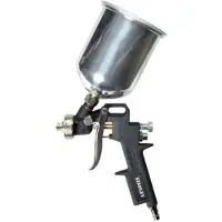 Stanley Farbsprühpistole 170133XSTN - Spritzpistole für Kompressor - Behälter 0.5L - Max. 4 Bar - 200L/Min - Schwarz/Silber