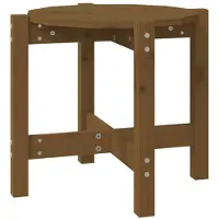 vidaXL Couchtisch Honigbraun Ø 52,5x45 cm Massivholz Kiefer