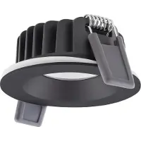 Ledvance LEDV Einbaustrahler SPOT-AIR-FIX schwarz IP65 DA68 ET35 6W 480lm 2700K Ra90 dim