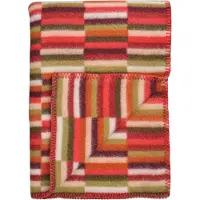 Røros Tweed - Ida Wolldecke 200 x 135 cm, red shades