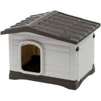 Ferplast Hundehütte Dogvilla 60 58x48x44 cm Grau