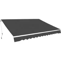 vidaXL Gelenkarmmarkise 350 cm Anthrazit