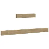 vidaXL 6-tlg. TV-Schrank-Set Sonoma-Eiche Holzwerkstoff
