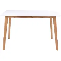 House Nordic Vojens Esstisch - Esstisch in Weiß und Natur 120x70xh75 cm