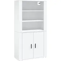 vidaXL Highboard Weiß Holzwerkstoff
