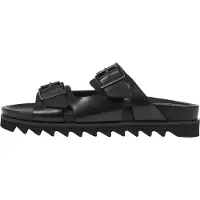 Romika Sandalen Herren Schnalle 2 Riemen Sandale Black-Schuhgröße 41