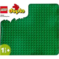 LEGO 10980 DUPLO Bauplatte in Grün, Grundplatte für DUPLO Sets, Konstruktionsspielzeug für Kleinkinder