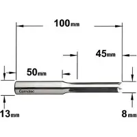 Cmt 104.080.30 Fischbackenbohrer 8mm, Schaft 13 x 50mm