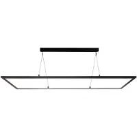 Deko-light LED-Hängeleuchte 3422, eckig, Dip-Switch, schwarz dimmbar, schwarz, für Arbeitszimmer / Büro, Aluminium, Modern
