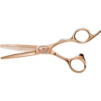 E-Kwip PLUS Primus Coupé-Schere Pink Gold 5,5 Zoll
