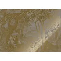 Kek Amsterdam Gold gravierte Landschaften Tapete grau MW-098 200x280cm