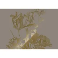 Kek Amsterdam Gold gravierte Blumentapete grau MW-130 400x280cm