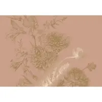 Kek Amsterdam Gold gravierte Blumentapete Nude MW-147 300x280cm