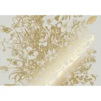 Kek Amsterdam Gold gravierte Blumentapete Sand MW-134 200x280cm