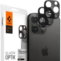 Spigen Optik Lens Protector - Vollständiger Kameraschutz (2er-Pack) für das Apple iPhone 14 Pro / 14 Pro Max - Schwarz