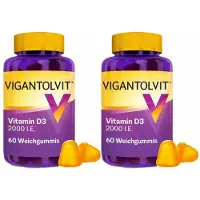 VIGANTOLVIT 2000 I.e. Vitamin D3 Weichgummis 2x60 St Pastillen
