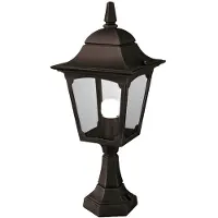 Elstead Lighting Sockelleuchte Chapel 1xE27 H:50 Ø:20,5 IP44 schwarz 50 cm Höhe