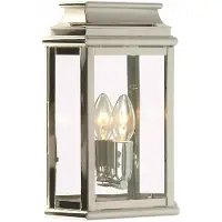 Elstead Lighting Elstead St Martins Außen-Wandleuchte E27 Poliertes Nickel IP44