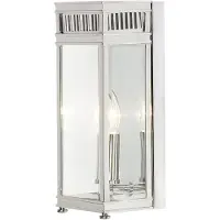 Elstead Lighting Elstead Holborn Außen-Wandleuchte E14 Poliertes Chrom IP44