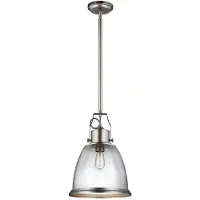 Elstead Lighting Elstead Hobson Hängeleuchte E27 52cm Satiniertes Nickel