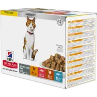 Hills Science Plan Science Plan Feline Young Adult Sterilised Cat Multipack mit Huhn, mit Forelle, mit Thunfisch, mit Lachs 12x85 g