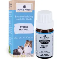 PAWS & PATCH Paws&Patch Blütenmischung nach Dr. Bach Stress Notfall für Hunde und Katzen 10 g Globuli