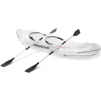 Huismerk V0103503, Aufblasbares Kajak, 2 Person(en), 180 kg, Transparent, Polypropylen (PP), Polyvinylchlorid (PVC), 2 Sitz(e)