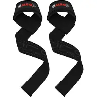 NRG Fitness Heberiemen - Deadlift Straps - Schwarz Deluxe