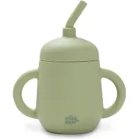 Interbaby Silikon Insi007 Bpa-freies Glas + Strohhalm