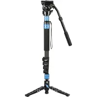 Sirui P-325FL Carbon Einbeinstativ 178 cm mit Standspinne + Videoneiger VH-10