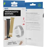 Wave teräspunottu ranneke, Apple Watch / /, ruusukulta
