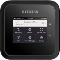 Netgear MR6450 Schwarz Wi-Fi 6E 3G/4G/5G/LTE Tragbarer Router mit integriertem Akku