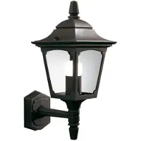 Elstead Lighting Elstead Chapel Außen-Wandleuchte E27 Mini Up Schwarz IP44, UK