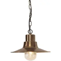 Elstead Lighting Elstead Sheldon Außen-Hängeleuchte E27 Gealtertes Messing IP44