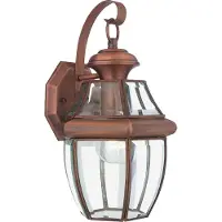 QUOIZEL Newbury Outdoor Wandleuchte Lackiertes gealtertes Kupfer Quoizel QZ-NEWBURY2-M-AC
