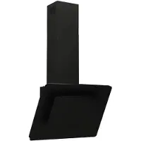 vidaXL Dunstabzugshaube 60 cm Edelstahl und Hartglas Schwarz 51662