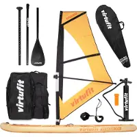 VirtuFit Surfer 305 SUP-Board ORANGE mit Windsurf-Set