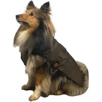 Fashion Dog Hunde-Regenmantel mit Fleecefutter - Braun - 43 cm