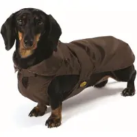 Fashion Dog Hundemantel speziell für Dackel - Braun - 36 cm