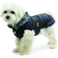 Fashion Dog Steppmantel für Hunde - Schwarz - 39 cm